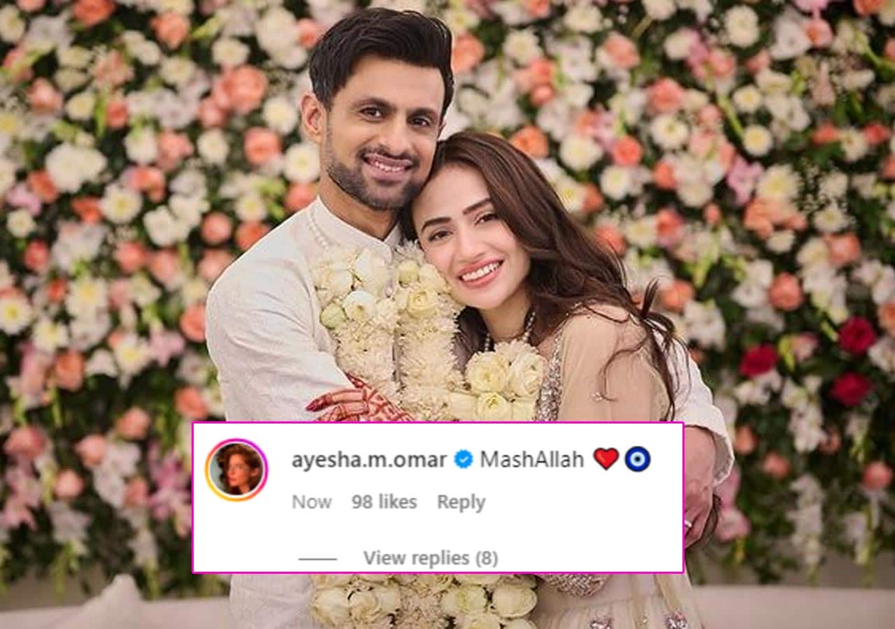 Shoaib Malik, Sana Javed Wedding: Cricketer holds actress in his arms in dreamy new pic; former rumoured flame Ayesha Omar sends love