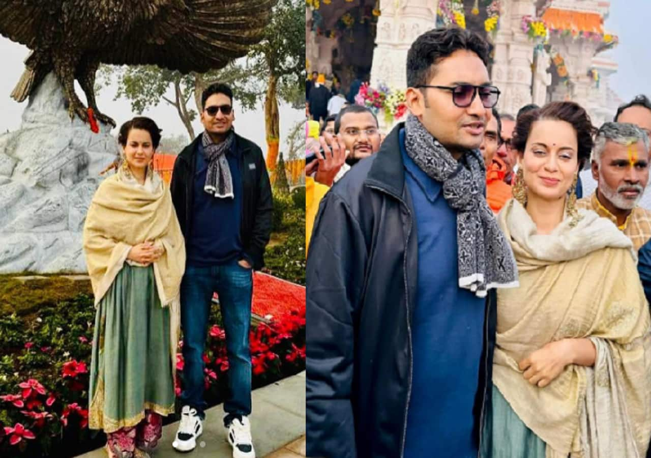 Kangana Ranaut sparks dating rumours with EaseMyTrip founder Nishant Pitti sparks after their pictures go viral from Ayodhya Ram Mandir