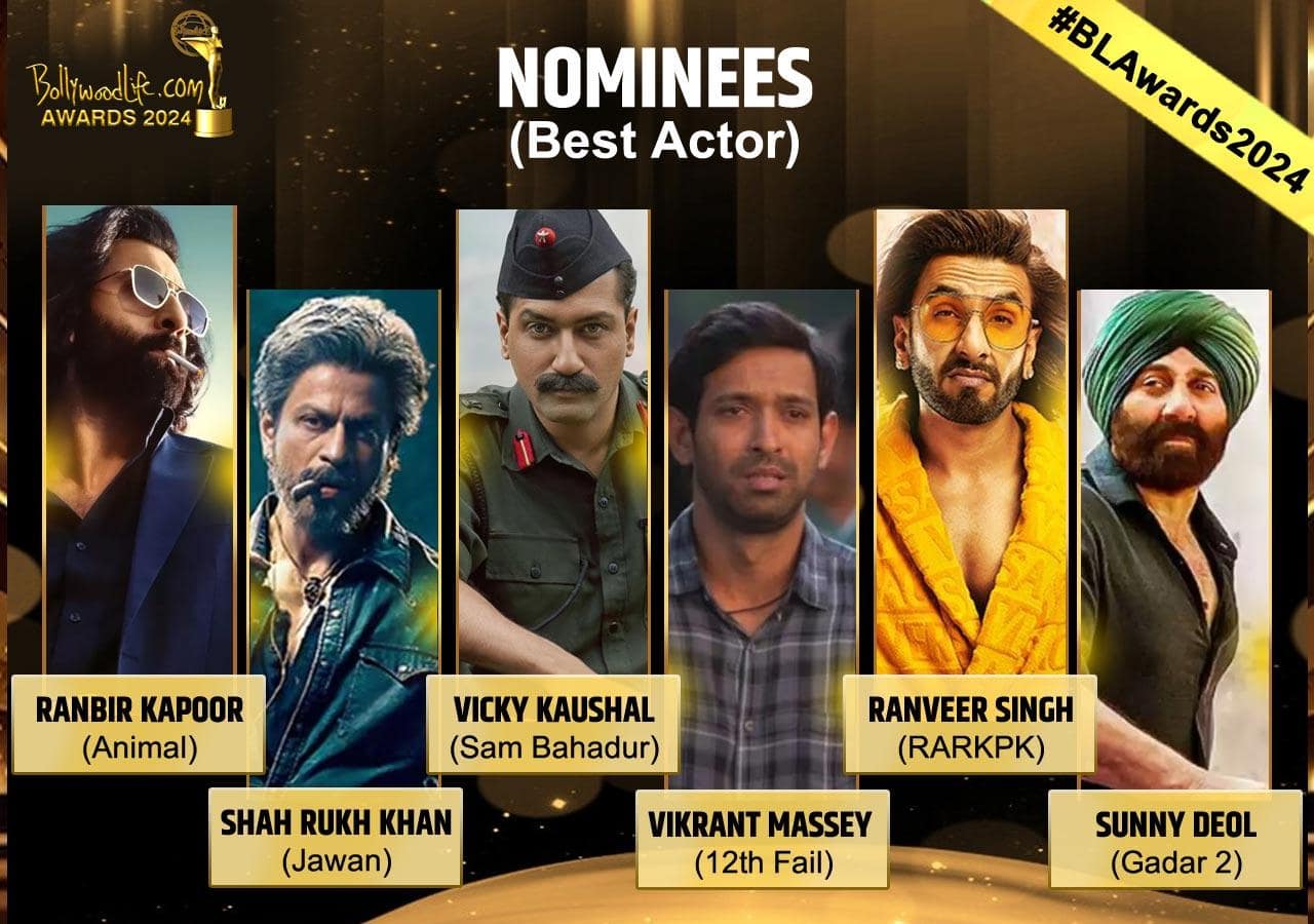 BL Awards 2024 Best Actor Nominees: Ranbir Kapoor, Shah Rukh Khan and more, Vote Now and make your favourite win