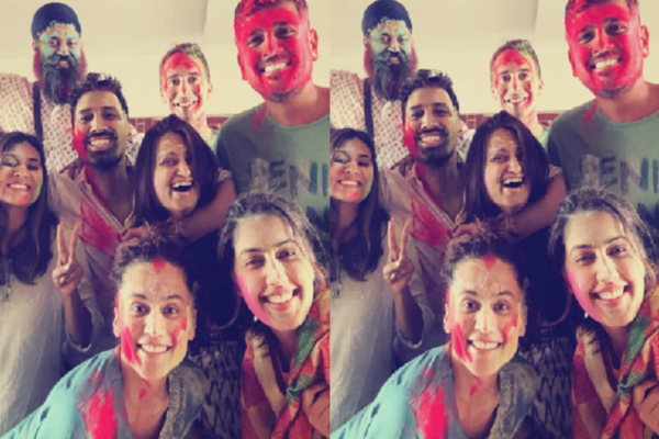 Taapsee Pannu flaunts sindoor as she celebrates Holi amid her marriage news with Mathias Boe