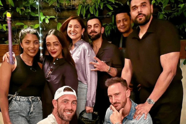 Anushka Sharma makes first appearance after baby Akaay as she celebrates birthday with Virat Kohli, Faf du Plessis and others [View Pic]